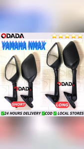 ODADA Motorcycle Universal Carbon Side Mirror Adjustable Long / Short Stem Rear Side Mirror For YAMAHA NMAX/XMAX/ADV/PCX