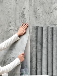 PVC wallpaper for plywood wall self adhesive waterproof old wall renovation background wallpaper 60CM Wide