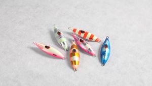 JIGGING PRO Bee Slow Pitch Jig 60g 80g Slow Fall Metal Jig Shore Casting Jigging Spoon Lure Glow Saltwater Fishing Lure