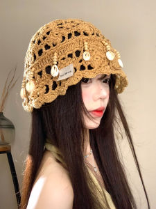 BAOYINFEI | Ethnic Style Breathable Beaded and Perforated Flower Hat