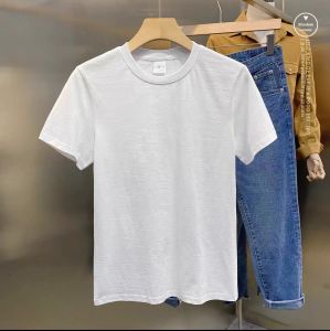 Polo Shirt Knitting Short Sleeve T-Shirt Men 2023 New Arrival Summer Cool Pure Color Simple Half Sleeve Polo Collar Top Trendy
