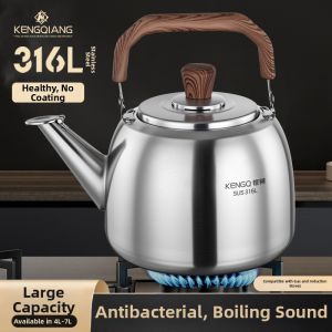 RONGCHUAN | Durable 316L Stainless Steel Whistling Kettle