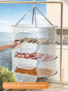 Drying Vegetable Basket Drying Vegetable Net For Home Anti Fly Drying Dried Fish Sweet Potato Radish Sweet Potato Drying Dry Goods Net Clothes Drying Net