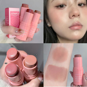 Dorisna Blush Stick Waterproof Brightening Face Contouring Shadow Blusher Long-lasting Cheek Korean Makeup Cosmetic