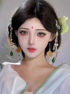 Green Ancient Chinese Style Hair Accessories Snake Origin Story Waterdrop Tassel Hairpin Comb Vintage Fashion Hairwear