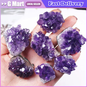 Natural Quartz Amethyst Cluster Crystal Stone Healing Electroplated Colorful Crysral Cluster Mineral Specimen Home Gifts 1pcs