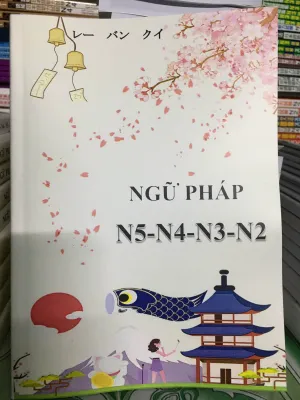 Sách tiếng Nhật _ Tổng hợp ngữ pháp N5-4-3-2- NS Nhật Hạ