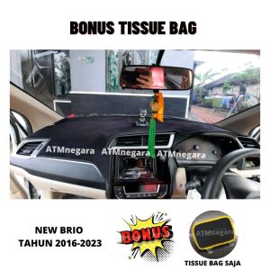 COVER DASHBOARD PREMIUM NEW BRIO Tahun 2016-2023 Aksesoris Alas Pelindung Dasbor Mobil