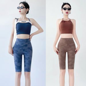 MiiOW | Cat Person Five-Quarter Length Yoga Pants Women Summer Thin Outdoor Cycling Fitness Shorts Shark Fitness Pants High Waist Nylon Spandex