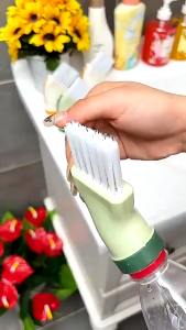 2PCS Multi-use Cleaning Brush Can Corner Cleaning Brush Dry-wet Dual-use Cleaning Brush Household Gap Brush