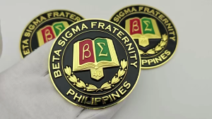 High-Quality 3-Inch 3D Beta Sigma Fraternity Emblem for Cars - Philippines -BSFP