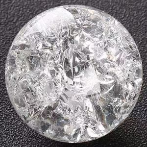 4/5cm Ice Crack Crystal Ball Glass Magic Sphere Feng Shui Ornament Aquarium Rocky Water Fountain Bonsai Ball Living Home Decor