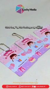 Cetak Hang Tag Custom Thank You Card Souvenir Nikah Ulang Tahun Hang Tag Label