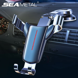 SEAMETAL Car Mobile Phone Holder Suction Cup Stand Multi-functional Navigation Bracket Windshield Mobile Phone Clip