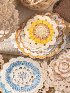 Lace Texture Hollow Notepaper Sticker Decor