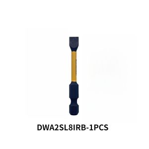 DeWalt | DEWALT Slotted Impact Screwdriver Bit Set 1/4 Shank Long Drill Bit for Electric Drill 1/5-Piece Power Tool Accessory DWA2SL8IRB