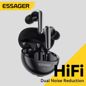 Essager TWS Wireless Earbuds Bluetooth V5.3 Hi-Fi Stereo ANC+ENC Dual Noise Reduction with Mic Charging Case Smart Touch Control