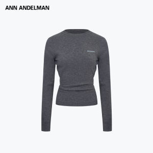 ANN ANDELMAN | Knit Long-Sleeve Puffed Sleeves Slim Fit T-Shirt