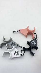 Golf Balls Carry Holder Creative Hanging 2-Slot Golf Keychain Ball Stand Portable Design Golf Gift