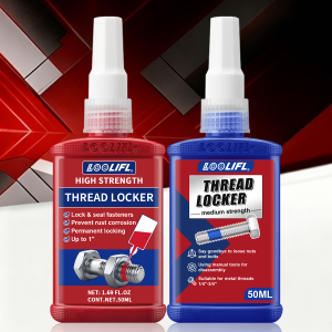 LOOLIFL Thread Locker Screw Glue Blue Red Medium High Strength Anti-loose Thread Sealant Metal Bolt Lock Adhesive 10ml 50ml