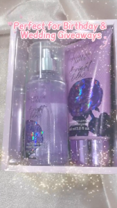 88ml Fragrance Mist & 90ml Body Lotion 2in1 Gift Set Birthday Gift Wedding Giveaways - Bright Lilac Crystal