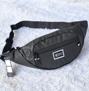 Tas Pria Selempang Waistbag Bahan Kodura Bimo Anti Air Tas Pinggang Waterproof Tas Pria