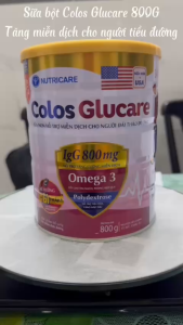 Sữa Bột COLOS GLUCARE 850g Hỗ Trợ Miễn Dịch Cho Người Đái Tháo Đường GI Thấp Ổn Định Đường Huyết