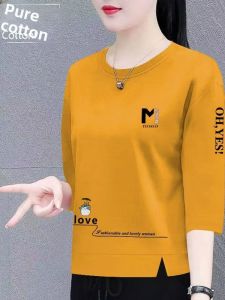 HUAXUNRAN | Summer Loose Cotton T-shirt for Plus Size Women Slimming