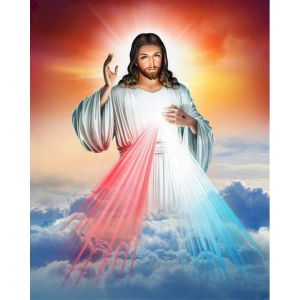 Oil Painting By Numbers Jesus Religious Theme DIY Number Drawing Canvas Pictures By Numbers Home Decor Large Size