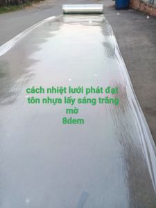 combo 15m x dày 8zem khổ cao 1m tôn nhựa lấy sáng trắng xanh mờ dùng để che nắng mưa lấy sáng giếng trời..