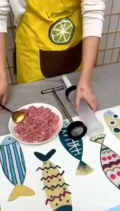 Sausage Stuffer Machine - Manual Sausage Maker - Meat Stuffer Filler Food Grade Quality Kitchen Tool for Household Use