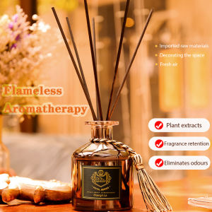 50ml Aromatherapy Essential Oil Flameless Home Aromatherapy Essential Oil Air Aromatherapy Bedroom Bathroom Toilet Aromatherapy Deodorizer Rattan Decorative Purifying Air Long Lasting Diffuser Hotel Room Fire-free Aromatherapy Essential Oil