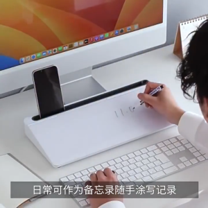 SANWA Japanese Notebook Multifunctional Stand Desktop Storage Rack Organizer Rack Writing Board Memo Reminder Board Desktop Small Whiteboard Note Rack Note Board Erasable Keyboard