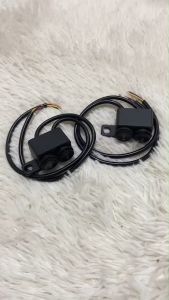 สวิทซ์ 3 ทาง แบบ 2 ปุ่มกด มอเตอร์ไซค์ สวิทซ์ไฟมอไซค์ ติดกระจกมองข้าง กั้นน้ำ 100%(0139)