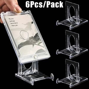 6Pcs Acrylic Display Stand Holder Support Multi-Function Photo Album Decorative Holder Rack Home Decoration Organizer Rack Shelf