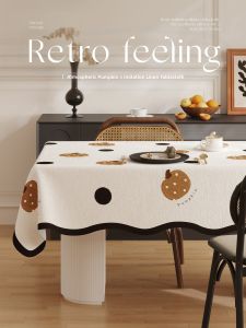 French Retro Waterproof Oily Heat Resistant Tablecloth