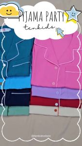 Bộ Pijama Dài Tay Bé Trai Bé Gái 9-45KG Quần Áo Trẻ Em Đồ Ngủ Cho Bé/ Đồ Mặc Nhà Cho Bé Chất Liệu Lụa Hàn Thoáng Mát Tenkids