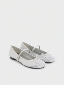Charles & Keith | Bow Satin Mary Jane Shoes for Women