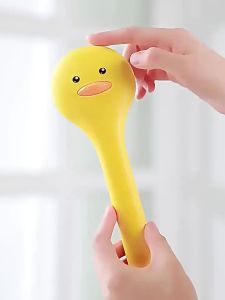 Cute Duck Long Handle Bath Brush Soft Bristles Shower Scrubber Exfoliation Body Scrub Skin Bath Cleaning Brush