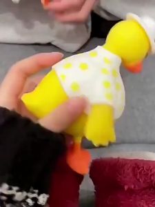 Stretchable Cute Duck Fidget Toys Squeeze Stress Relief Sensory Toy for All Ages Family Game Home Desk Decor