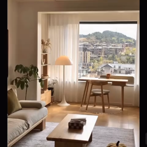 ❣️SPACEIDEAS❣️ 3-Colour LED Acrylic Mushroom Lamp Shade Dimmable Floor Lamp with Remote Control & Foot Switch Living Room Standing Light/ Living Room Light/ Living Room Standing Lamp/ Living Room Lamp/ Living Room Ambient Light/Bedroom Light/Bedroom Lamp