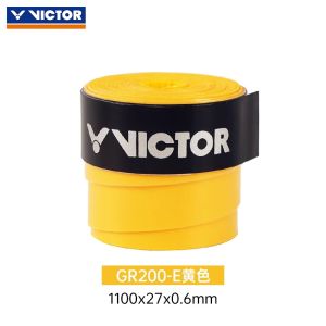 Victor GR200 Badminton Racket Grip Tape Durable Anti-Slip Sweat Absorbent Thin PU Material Dry Surface for Tennis Fans