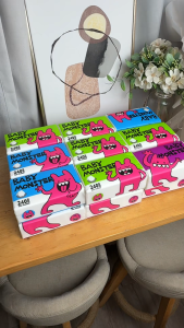【18+4Packs】RoyoPanda Baby Monster Deluxe Comfort Thick Tissue Paper 5-Ply  Facial Tissue 240Sheets/Pakcs 140*170mm