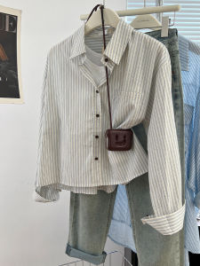 Retro Retro ลายเสื้อแจ็คเก็ตผู้หญิงหลวม Fit ลําลองแขนยาวลายสก๊อตทํางานเสื้อผ้าฤดูใบไม้ผลิฤดูใบไม้ร่วง