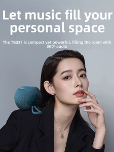 Portable Outdoor Bluetooth Speaker High Quality Sound Super Bass Mini Wireless Music Box Largosia TG337 Single Driver Neodymium