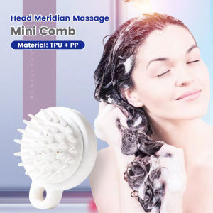 Digeo Silicone Hair Washing Brush Head Meridian Massage Artifact Mini Hair Cleaning Comb