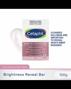 Cetaphil Bright Healthy Radiance Brightness Revival Bar Gentle Cleanser for Sensitive Skin 80g