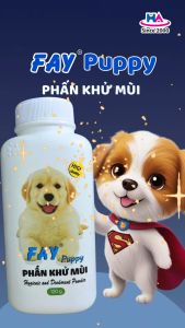 Phấn Khử Mùi Chó Mèo FAY Puppy Kitty - Vệ sinh thú nhỏ thú bệnh