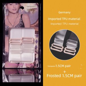 Non-Slip Frosted Bra Exposed Non-Magnetic See-through Bra Straps