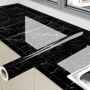 Marble Wall Stickers Wallpaper Kitchen Self-adhesive Wall Stickers PVC Waterproof Greaseproof Stickers Bathroom Stickers